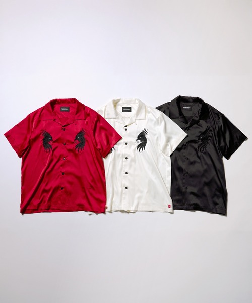 VIRGOwearworks（ヴァルゴウェアワークス）の「LUXE BOWLING SATIN SHIRT（シャツ/ブラウス・メンズ・ホワイト/レッド/ブラック・2/3/4）」の8枚目の写真