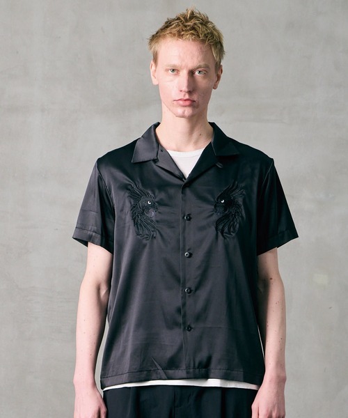 VIRGOwearworks（ヴァルゴウェアワークス）の「LUXE BOWLING SATIN SHIRT（シャツ/ブラウス・メンズ・ホワイト/レッド/ブラック・2/3/4）」の9枚目の写真