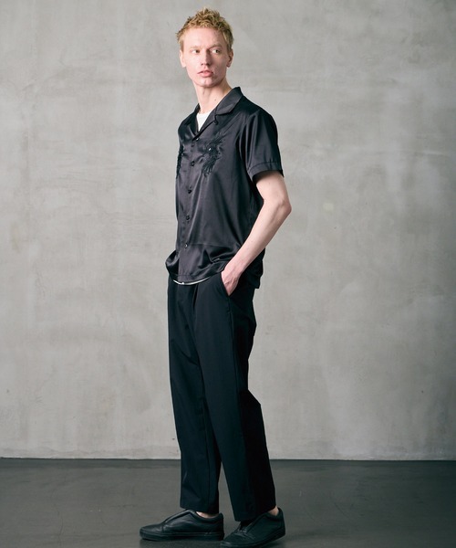 VIRGOwearworks（ヴァルゴウェアワークス）の「LUXE BOWLING SATIN SHIRT（シャツ/ブラウス・メンズ・ホワイト/レッド/ブラック・2/3/4）」の18枚目の写真