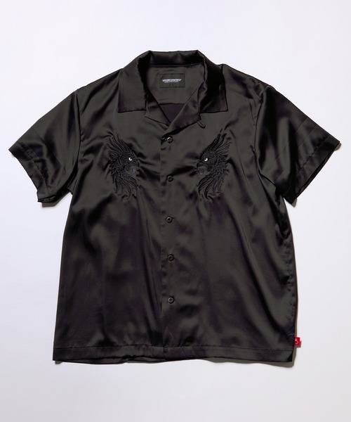 VIRGOwearworks（ヴァルゴウェアワークス）の「LUXE BOWLING SATIN SHIRT（シャツ/ブラウス・メンズ・ホワイト/レッド/ブラック・2/3/4）」の4枚目の写真
