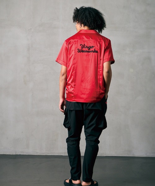 VIRGOwearworks（ヴァルゴウェアワークス）の「LUXE BOWLING SATIN SHIRT（シャツ/ブラウス・メンズ・ホワイト/レッド/ブラック・2/3/4）」の21枚目の写真