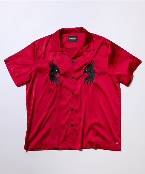 VIRGOwearworks（ヴァルゴウェアワークス）の「LUXE BOWLING SATIN SHIRT（シャツ/ブラウス・メンズ・ホワイト/レッド/ブラック・2/3/4）」の5枚目の写真