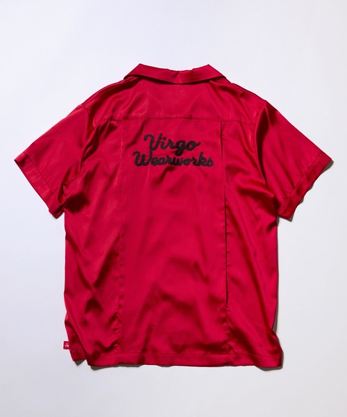 VIRGOwearworks（ヴァルゴウェアワークス）の「LUXE BOWLING SATIN SHIRT（シャツ/ブラウス・メンズ・ホワイト/レッド/ブラック・2/3/4）」の6枚目の写真