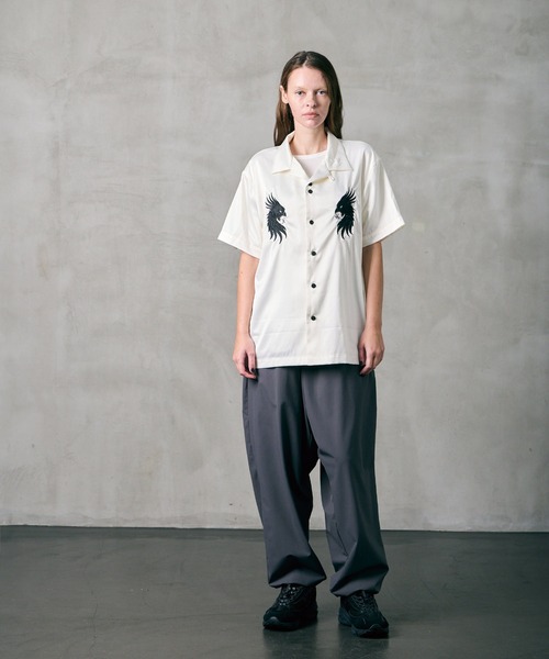 VIRGOwearworks（ヴァルゴウェアワークス）の「LUXE BOWLING SATIN SHIRT（シャツ/ブラウス・メンズ・ホワイト/レッド/ブラック・2/3/4）」の22枚目の写真