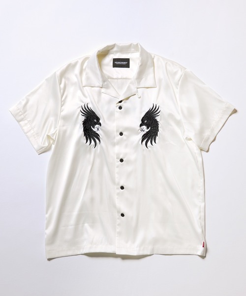 VIRGOwearworks（ヴァルゴウェアワークス）の「LUXE BOWLING SATIN SHIRT（シャツ/ブラウス・メンズ・ホワイト/レッド/ブラック・2/3/4）」の7枚目の写真