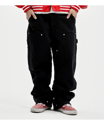 EXTRAORDINARY（エクストラオーディナリー）の「DOUBLE KNEE DENIM BLACK（デニムパンツ）」