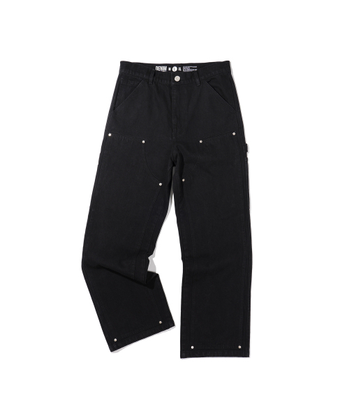 EXTRAORDINARY(エクストラオーディナリー)の「DOUBLE KNEE DENIM BLACK(デニムパンツ・メンズ・その他・LARGE/MEDIUM/X-LARGE/XX-LARGE/SMALL)」の2枚目の写真