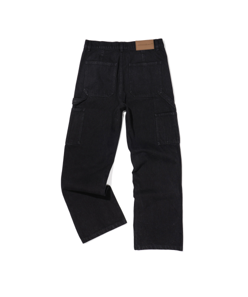 EXTRAORDINARY(エクストラオーディナリー)の「DOUBLE KNEE DENIM BLACK(デニムパンツ・メンズ・その他・LARGE/MEDIUM/X-LARGE/XX-LARGE/SMALL)」の3枚目の写真