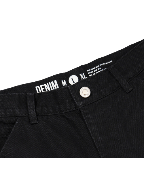 EXTRAORDINARY(エクストラオーディナリー)の「DOUBLE KNEE DENIM BLACK(デニムパンツ・メンズ・その他・LARGE/MEDIUM/X-LARGE/XX-LARGE/SMALL)」の5枚目の写真