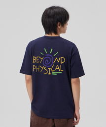 [ビヨンドフィジカル]コットンルーズフィット半袖Tシャツ_スペースネイビー