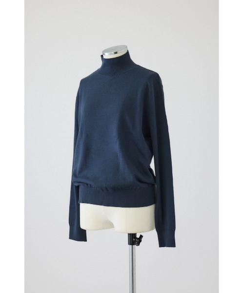 RIM.ARK ダブルフェイスニットジャケット青 RIM.ARK（リムアーク）の「Double breasted knit C/D ダブルブレスト