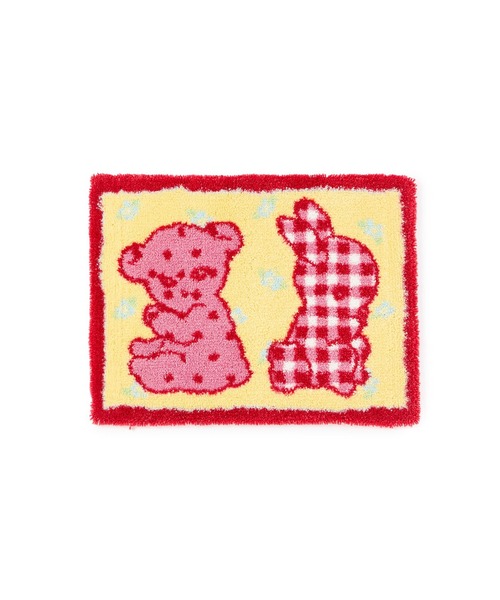Casselini（キャセリーニ）の「Casselini HOME(キャセリーニ ホーム)くまとうさぎラグ（ラグ/マット・レディース・ブルー/イエロー・FREE）」の14枚目の写真