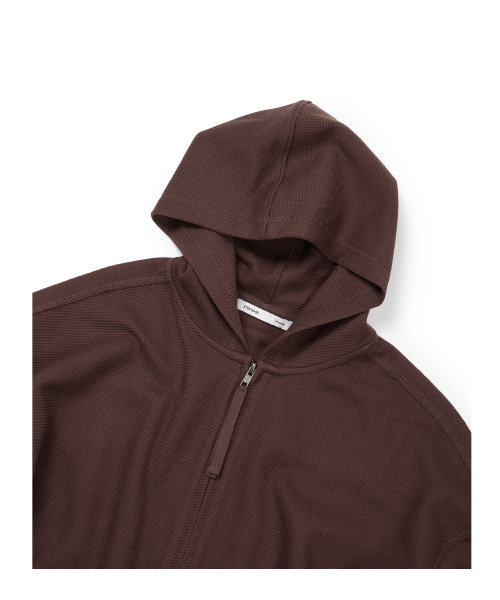 ETCE（イーティーシーイー）の「(BASE) WAFFLE HOOD ZIP UP (BROWN)（その他アウター・メンズ・その他・MEDIUM/LARGE/X-LARGE）」の3枚目の写真