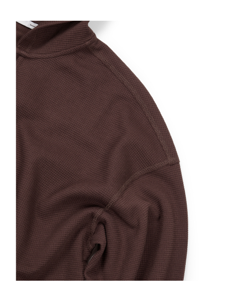 ETCE（イーティーシーイー）の「(BASE) WAFFLE HOOD ZIP UP (BROWN)（その他アウター・メンズ・その他・MEDIUM/LARGE/X-LARGE）」の4枚目の写真