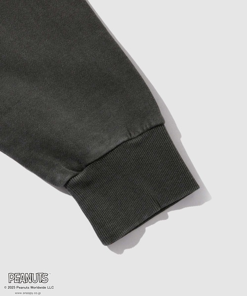 PEANUTS（ピーナッツ）の「PEANUTS ピグメントプリントトレーナー（スウェット・メンズ・スミクロ/ブルー系・S/M/L/XL）」の16枚目の写真