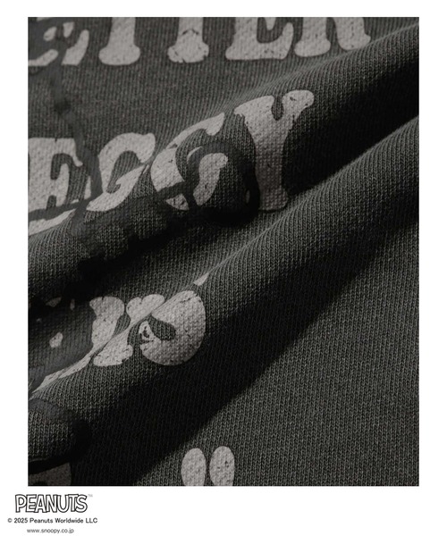 PEANUTS（ピーナッツ）の「PEANUTS ピグメントプリントトレーナー（スウェット・メンズ・スミクロ/ブルー系・S/M/L/XL）」の18枚目の写真