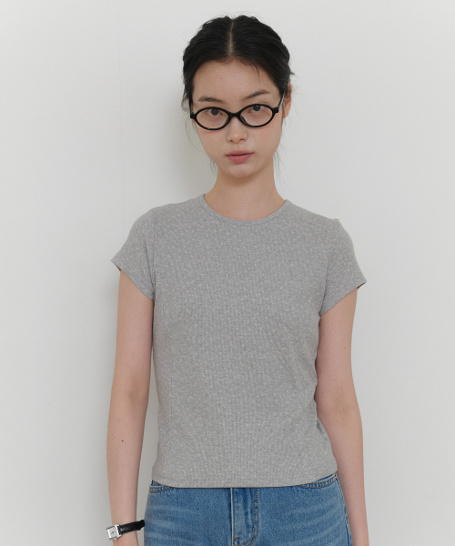 YUPPE(ヨッペ)の「FLOWER CAP T-SHIRT_GRAY(Tシャツ/カットソー・レディース・その他・FREE)」の5枚目の写真