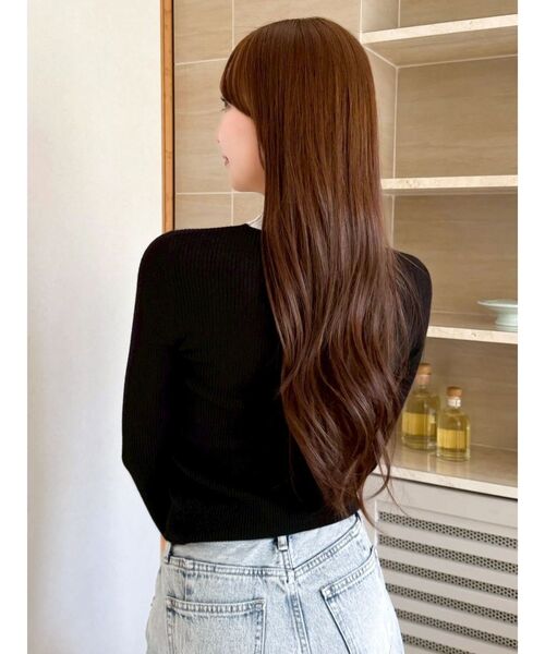 dazzlin（ダズリン）の「ビッグリボンシアーカフスニットトップス（ニット/セーター・レディース・グレー/ブラック/アイボリー/ピンク・FREE）」の14枚目の写真