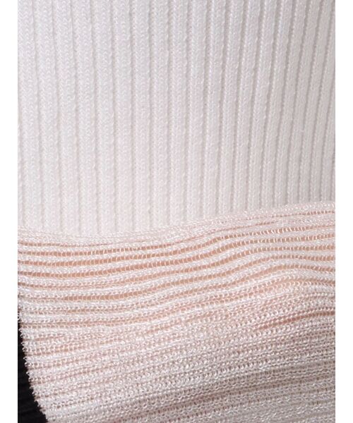 dazzlin（ダズリン）の「ビッグリボンシアーカフスニットトップス（ニット/セーター・レディース・グレー/ブラック/アイボリー/ピンク・FREE）」の6枚目の写真