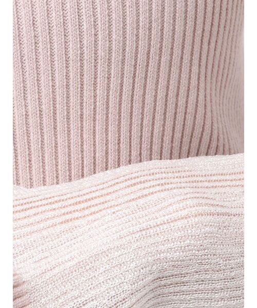 dazzlin（ダズリン）の「ビッグリボンシアーカフスニットトップス（ニット/セーター・レディース・グレー/ブラック/アイボリー/ピンク・FREE）」の8枚目の写真