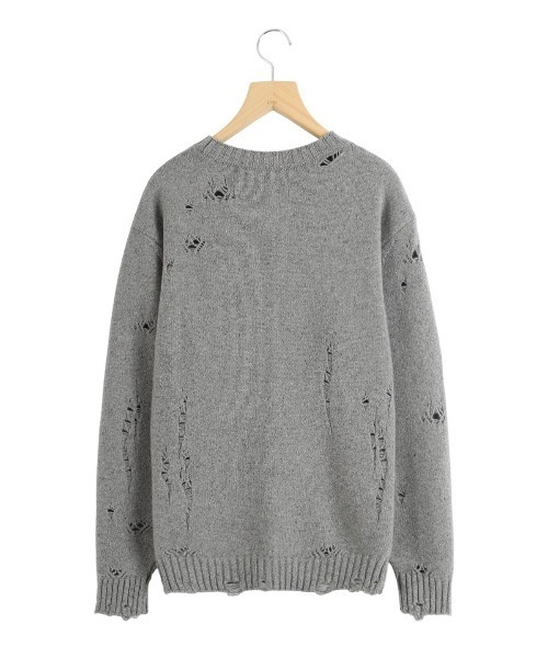 PORT BY ARK（ポートバイアーク）の「PORT BY ARK / ポートバイアーク：Clash Knit：PO18-KN02[COR]（ニット/セーター・メンズ・グレー/ブラック/ブラウン・1/2）」の20枚目の写真