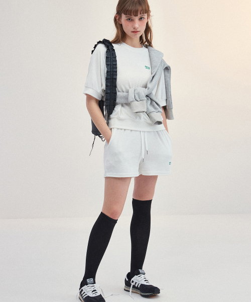 Between A and B（ビトウィーンエイアンドビー）の「テリーバンディングショーツ[ホワイト]（その他パンツ・レディース・その他・FREE）」の3枚目の写真