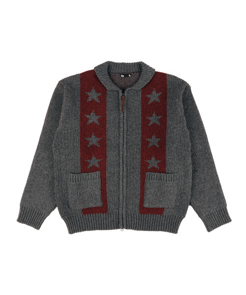 ERTR（イーアールティーアール）の「Space Cow Cowichan Knit Jacket Grey（ニット/セーター・レディース・その他・SMALL/LARGE）」の2枚目の写真