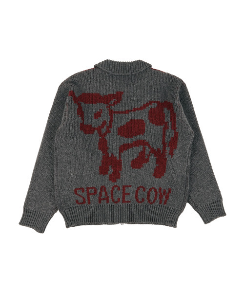 ERTR（イーアールティーアール）の「Space Cow Cowichan Knit Jacket Grey（ニット/セーター・レディース・その他・SMALL/LARGE）」の3枚目の写真