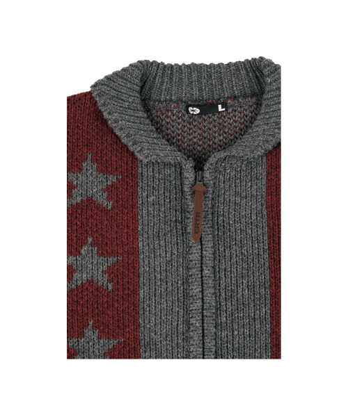 ERTR（イーアールティーアール）の「Space Cow Cowichan Knit Jacket Grey（ニット/セーター・レディース・その他・SMALL/LARGE）」の4枚目の写真