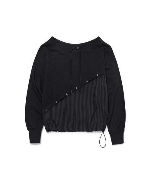 CURRENT（カレント）の「SIGNATURE SHEER SWEATSHIRT [BLACK]（スウェット・レディース・その他・FREE）」の2枚目の写真
