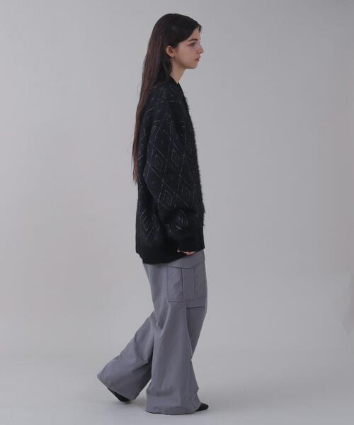 BROWNY（ブラウニー）の「BROWNY/アーガイルニットポロ（ニット/セーター・メンズ・ブラック/ワイン/ネイビー・LARGE/MEDIUM）」の8枚目の写真