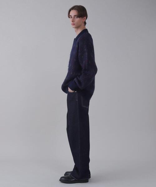 BROWNY（ブラウニー）の「BROWNY/アーガイルニットポロ（ニット/セーター・メンズ・ブラック/ワイン/ネイビー・LARGE/MEDIUM）」の14枚目の写真