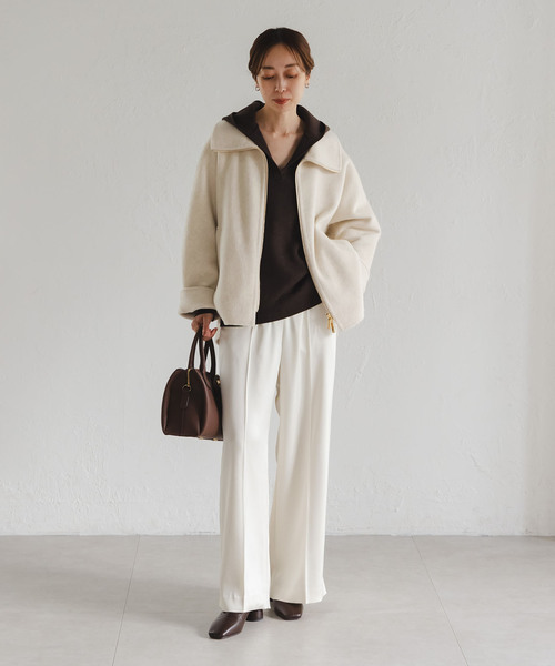 セール】《追加》キャメルミックスリバージップコート（その他アウター