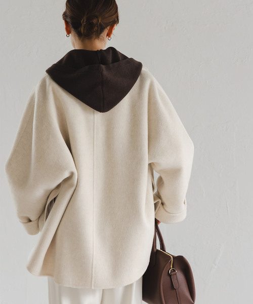 セール】《追加》キャメルミックスリバージップコート（その他アウター