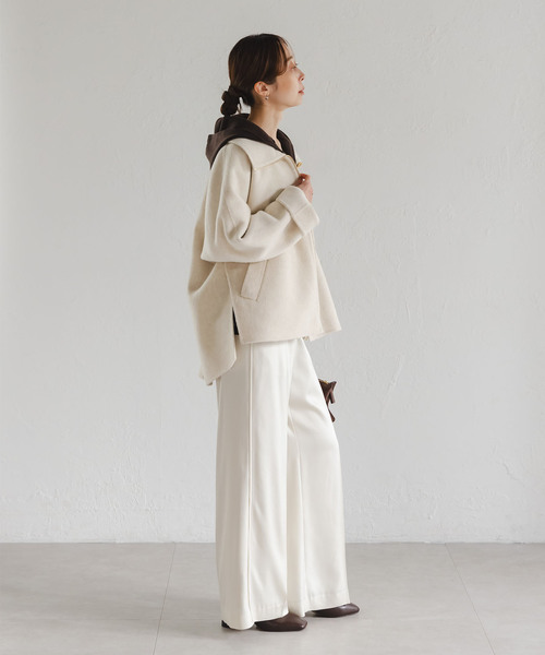 セール】《追加》キャメルミックスリバージップコート（その他アウター