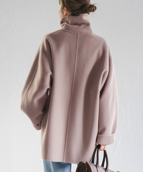 セール】《追加》キャメルミックスリバージップコート（その他アウター