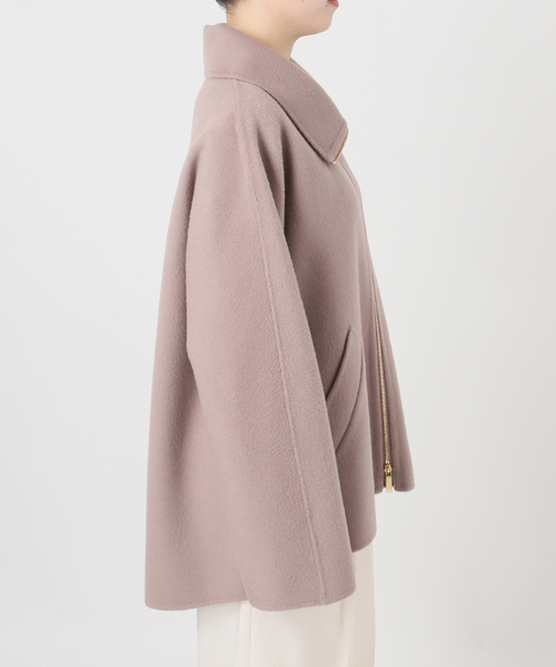 Noble（ノーブル）の「《追加》キャメルミックスリバージップコート（その他アウター・レディース・ホワイト系その他/モカ・36/38）」の21枚目の写真