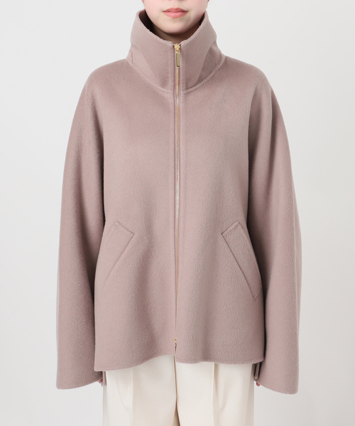 Noble（ノーブル）の「《追加》キャメルミックスリバージップコート（その他アウター・レディース・ホワイト系その他/モカ・36/38）」の13枚目の写真