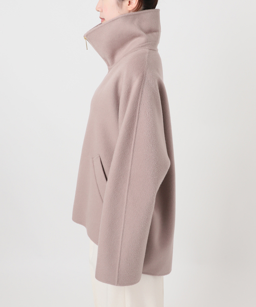 Noble（ノーブル）の「《追加》キャメルミックスリバージップコート（その他アウター・レディース・ホワイト系その他/モカ・36/38）」の14枚目の写真