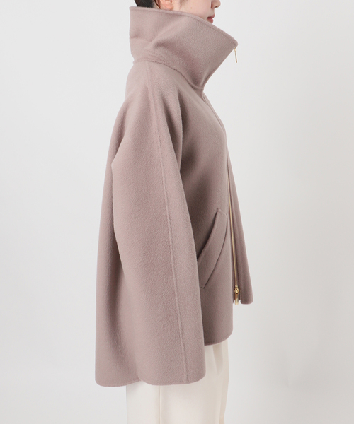 NOBLE ノーブル　キャメルミックスリバージップコート【2024AW】 追加》キャメルミックスリバージップコート（その他ブルゾン／アウター