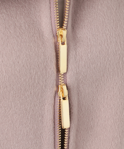 Noble（ノーブル）の「《追加》キャメルミックスリバージップコート（その他アウター・レディース・ホワイト系その他/モカ・36/38）」の6枚目の写真