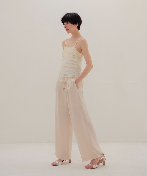 DRESSLAVE(ドレスレイブ)の「sheer shadow border cami(シアーシャドウボーダーキャミソール)(ニット/セーター・レディース・ネイビー/ホワイト・38)」の12枚目の写真