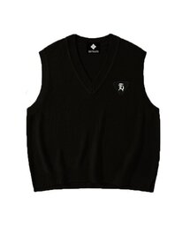 EIGHTVOLUME（エイトボリューム）の「EV E Patch Knit Vest (Black)（ベスト）」