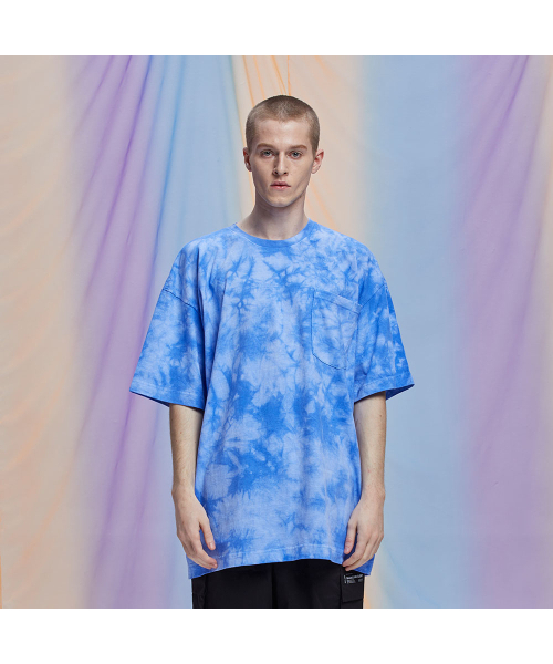 BALANT(バラント)の「マーブルリングミニロゴポケットTシャツ - ブルー(Tシャツ/カットソー・メンズ・その他・MEDIUM/LARGE)」の1枚目の写真