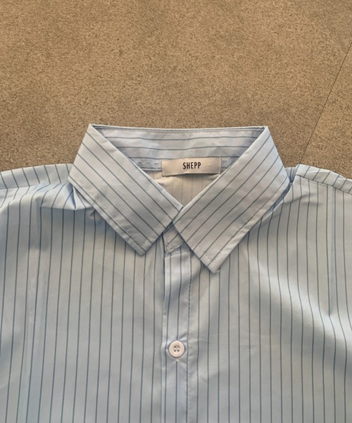 SHEPP(シープ)の「【26年春新作】オーバーサイズストライプシャツ(シャツ/ブラウス・レディース・ブルー/イエロー・L/M)」の12枚目の写真