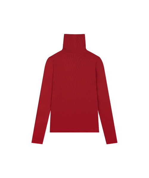 SIYAZU(シヤジュ)の「SITP5238 ウールブレンドベーシックタートルネックトップ_Red(Tシャツ/カットソー・レディース・レッド・ONE)」の1枚目の写真