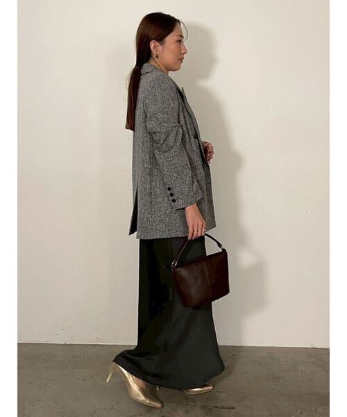 LAGUNAMOON(ラグナムーン)の「ツイードダブルテーラードジャケット(テーラードジャケット・レディース・アイボリー/ブラック・FREE)」の3枚目の写真