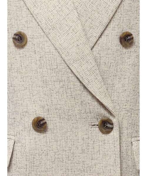 LAGUNAMOON（ラグナムーン）の「ツイードダブルテーラードジャケット（テーラードジャケット・レディース・アイボリー/ブラック・FREE）」の7枚目の写真