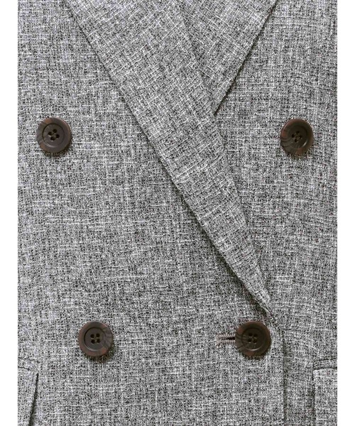 LAGUNAMOON（ラグナムーン）の「ツイードダブルテーラードジャケット（テーラードジャケット・レディース・アイボリー/ブラック・FREE）」の8枚目の写真