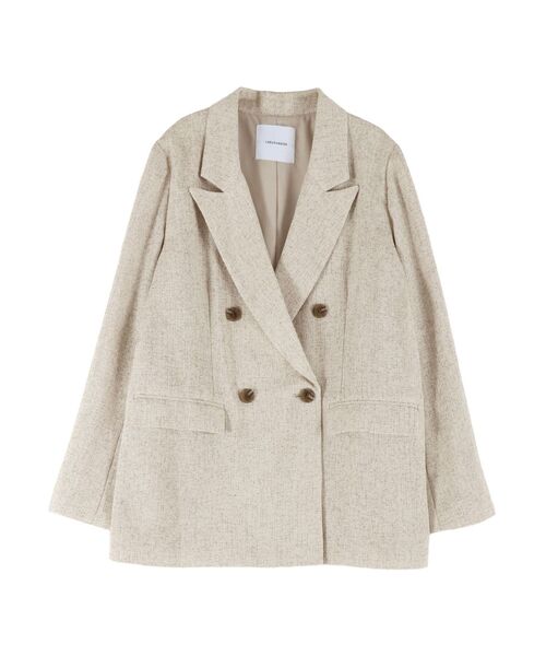 LAGUNAMOON（ラグナムーン）の「ツイードダブルテーラードジャケット（テーラードジャケット・レディース・アイボリー/ブラック・FREE）」の9枚目の写真